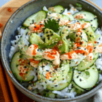 Easy California Roll Cucumber Salad