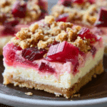 Rhubarb Cheesecake Bars