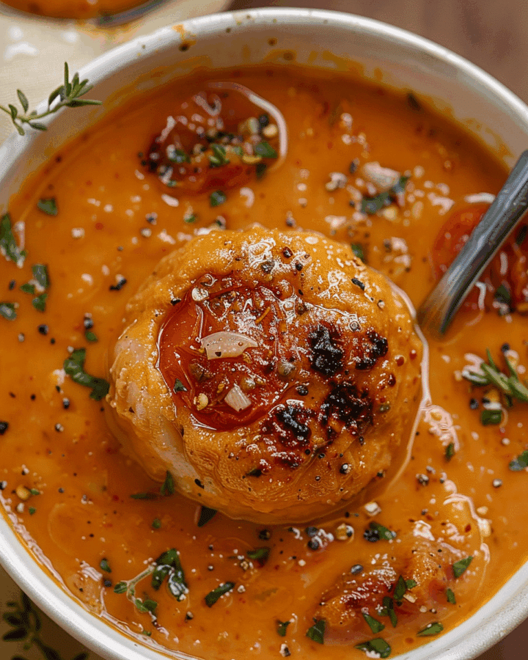 Creamy Roasted Garlic Tomato Soup