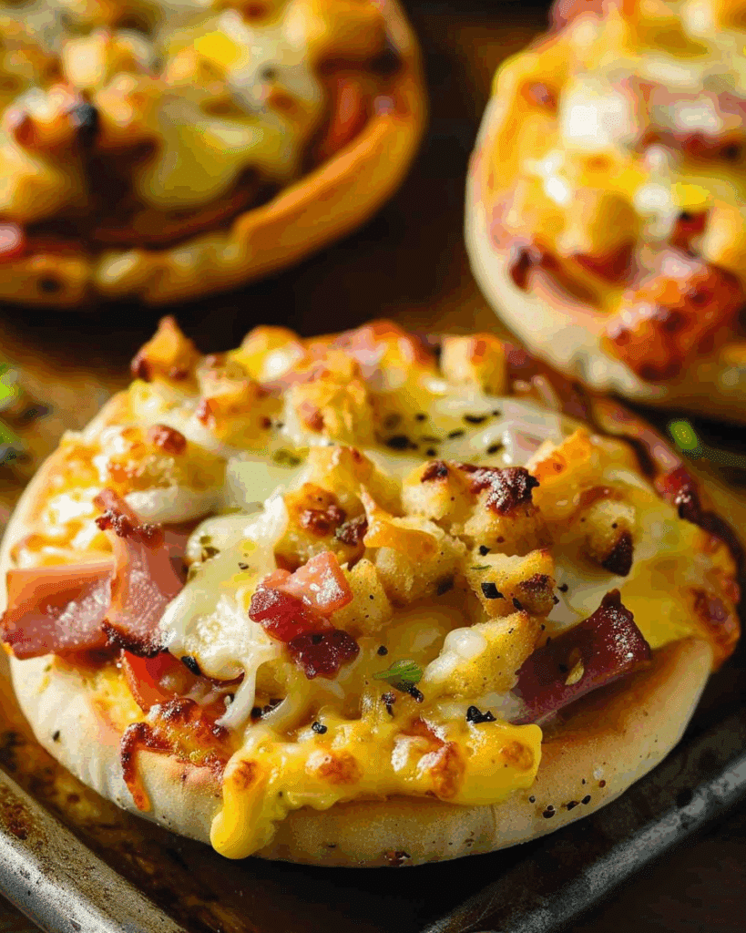 English Muffin Breakfast Pizzas