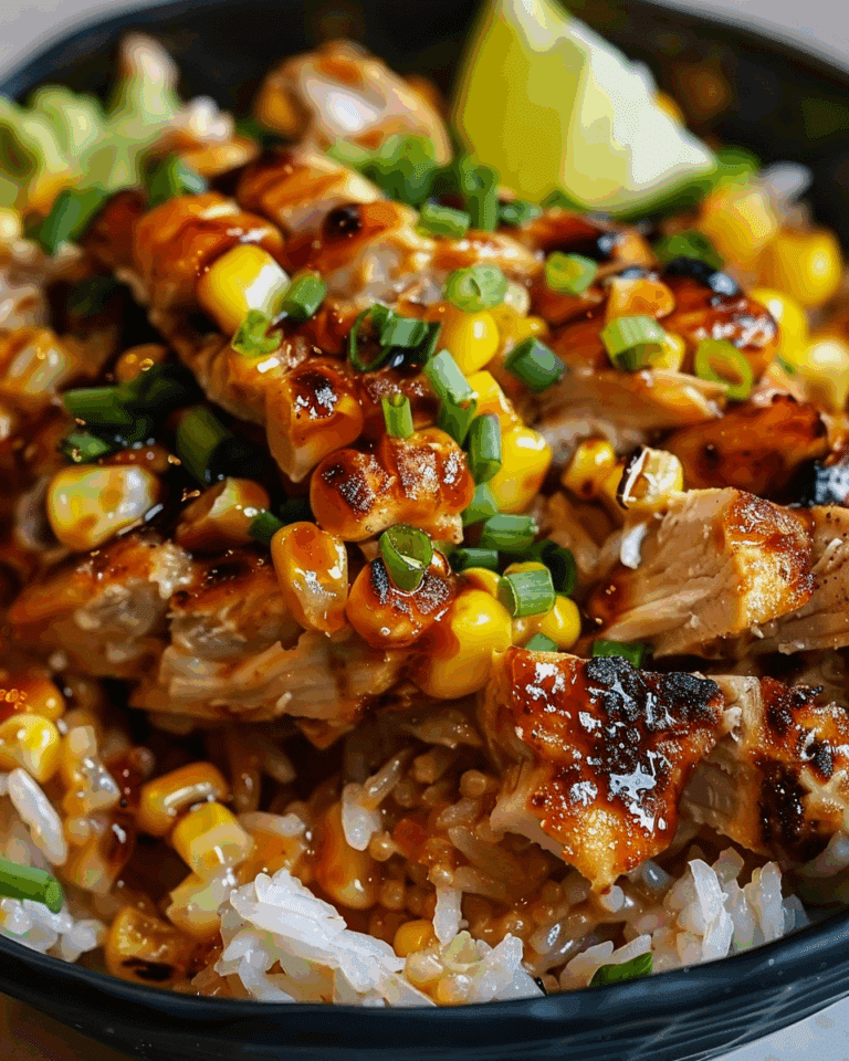 Street Corn Chicken Rice Bowl