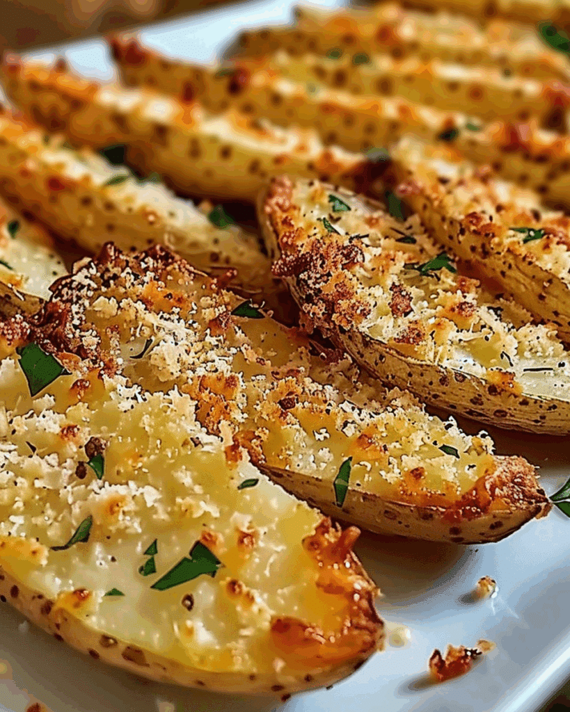 Baked Garlic Parmesan Potato Wedges