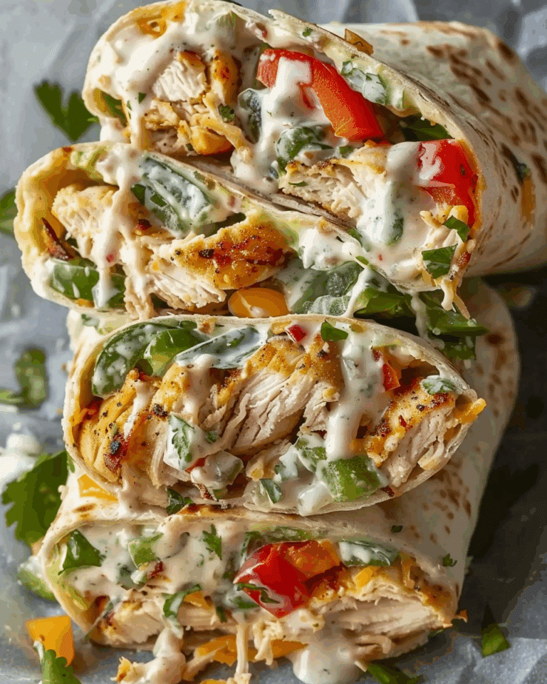 Chicken Bell Pepper Ranch Burritos
