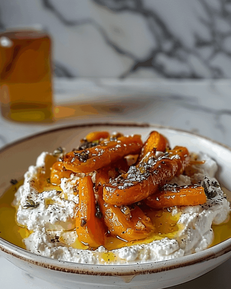 Roasted Carrots with Whipped Ricotta and Hot Honey