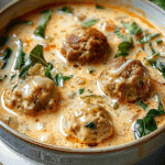 Creamy Italian Meatball Soup