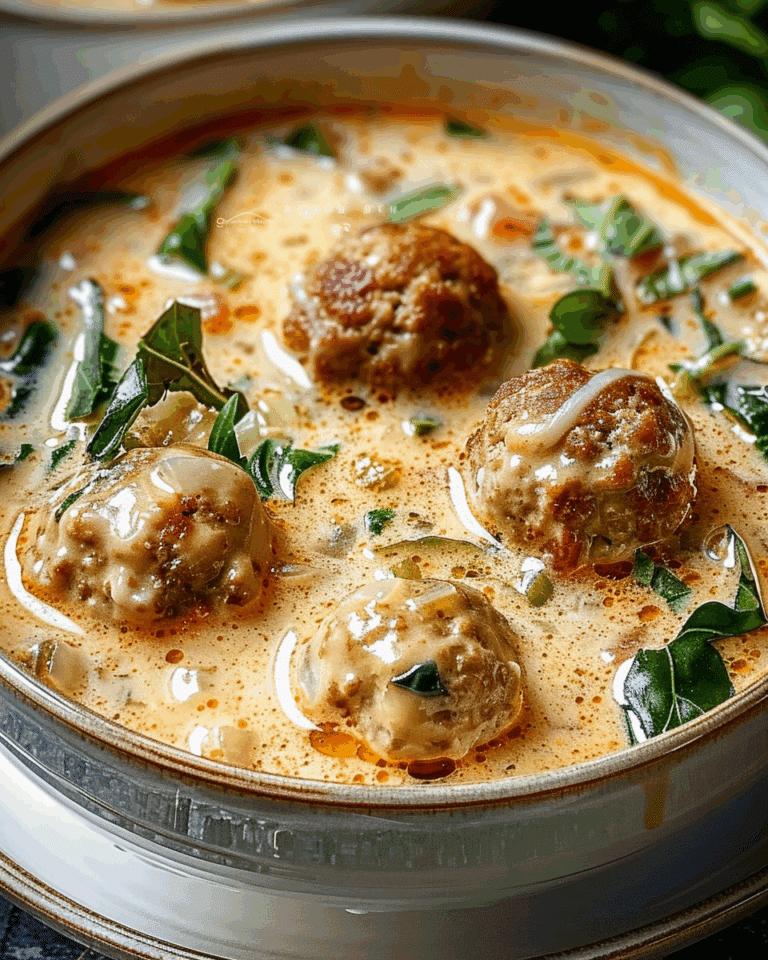 Creamy Italian Meatball Soup