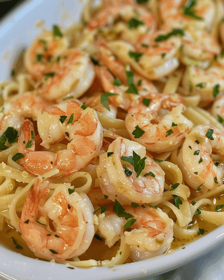 Shrimp Scampi Pasta Bake