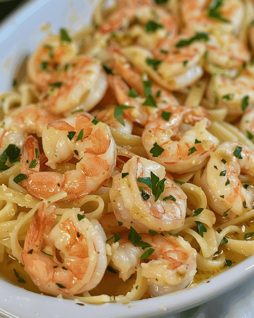 Shrimp Scampi Pasta Bake