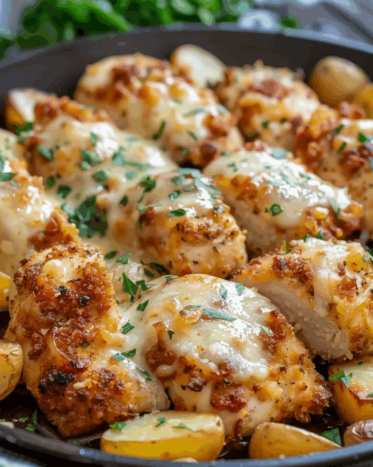 Garlic Parmesan Chicken and Potatoes (One-Pan Dinner)