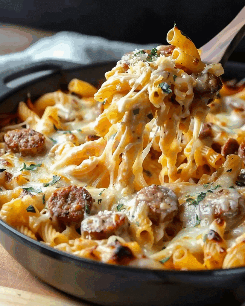 Cheesy Sausage Pasta: Discover a Creamy Delight