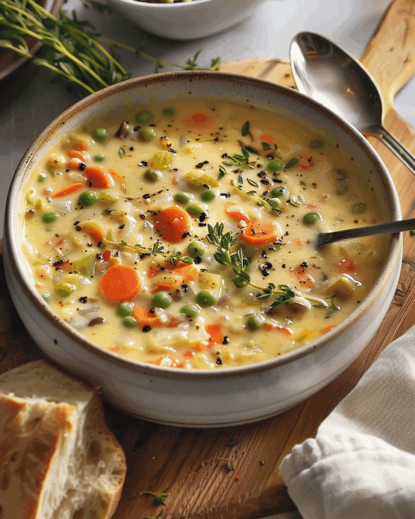 One-Pot Creamy Vegetable Soup