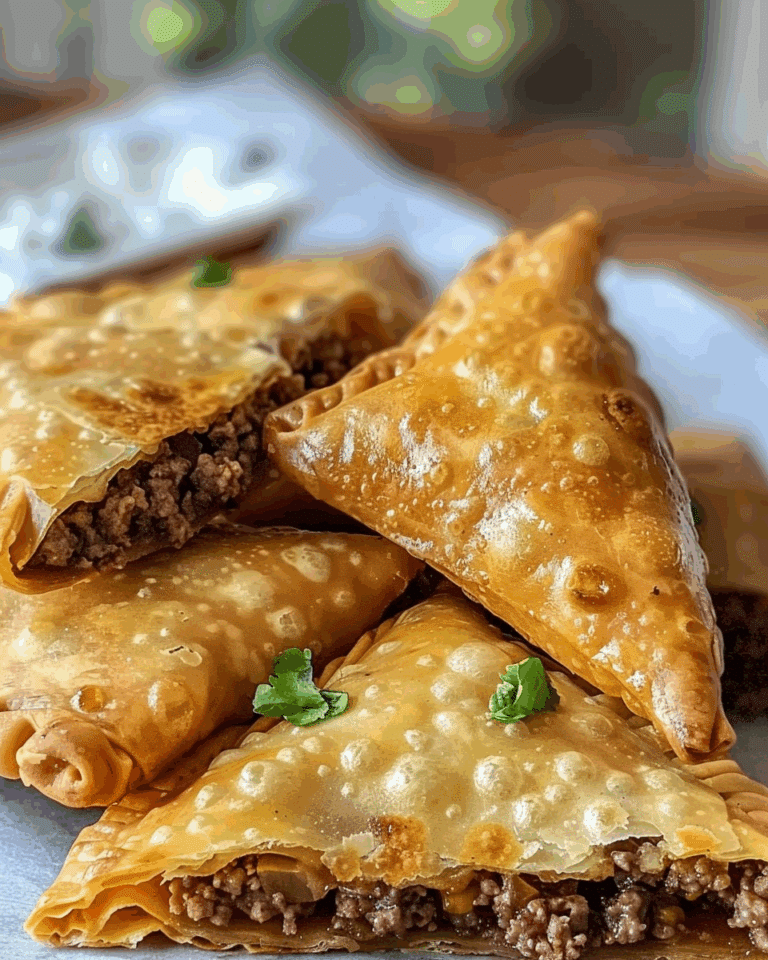 Beef Samosa (Tortilla Pockets)