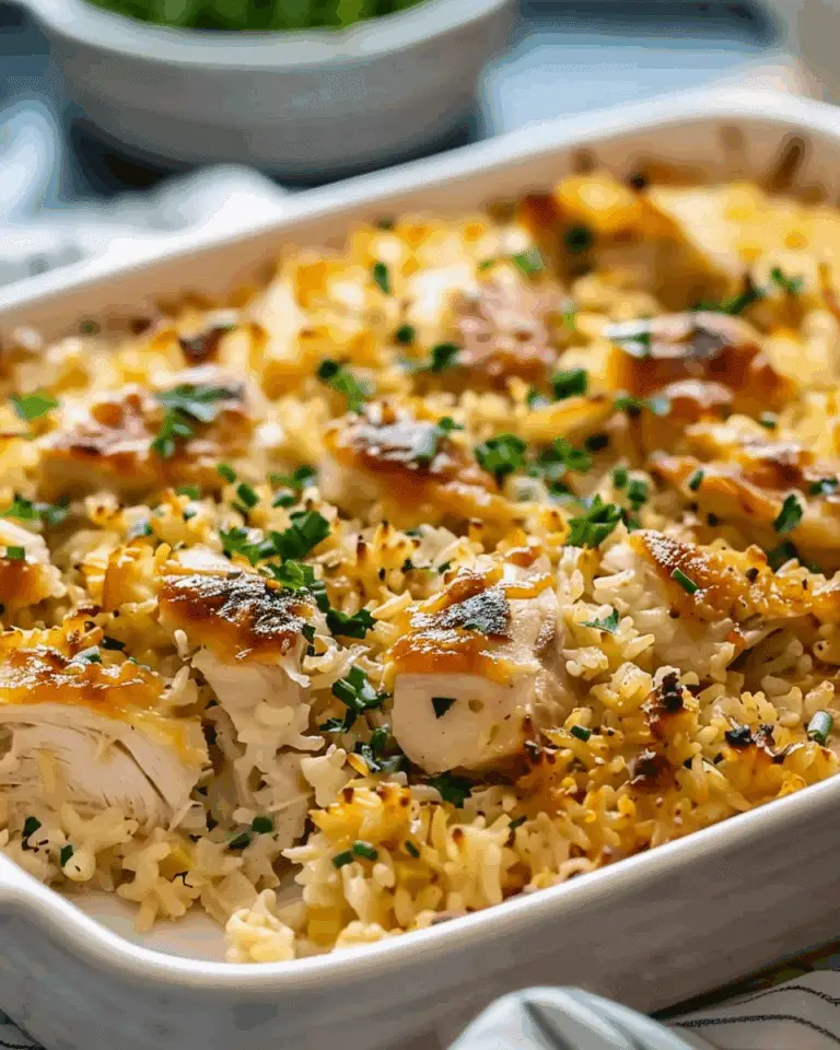 No Peek Chicken Rice Casserole