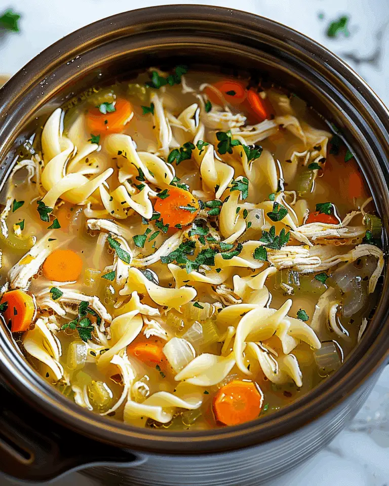 Crockpot Chicken Noodle Soup