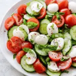 Fresh Cucumber Caprese Salad