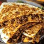 Ground Beef Cheesy Quesadillas