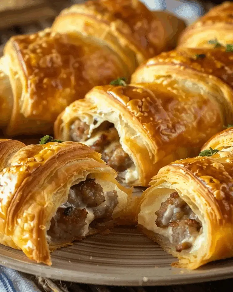Sausage and Cream Cheese Crescents