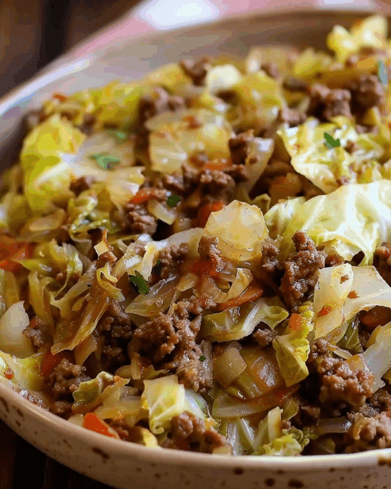 Cabbage and Ground Beef