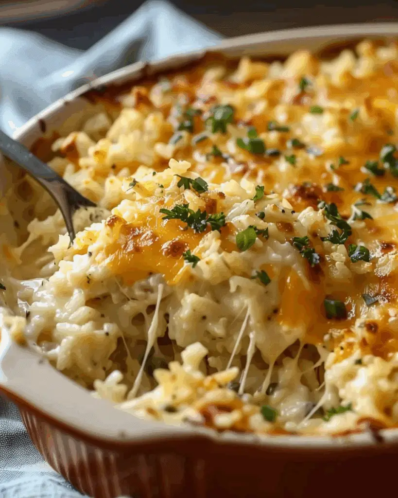 Cheesy Chicken and Rice Casserole