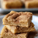 Chewy Snickerdoodle Cookie Bars