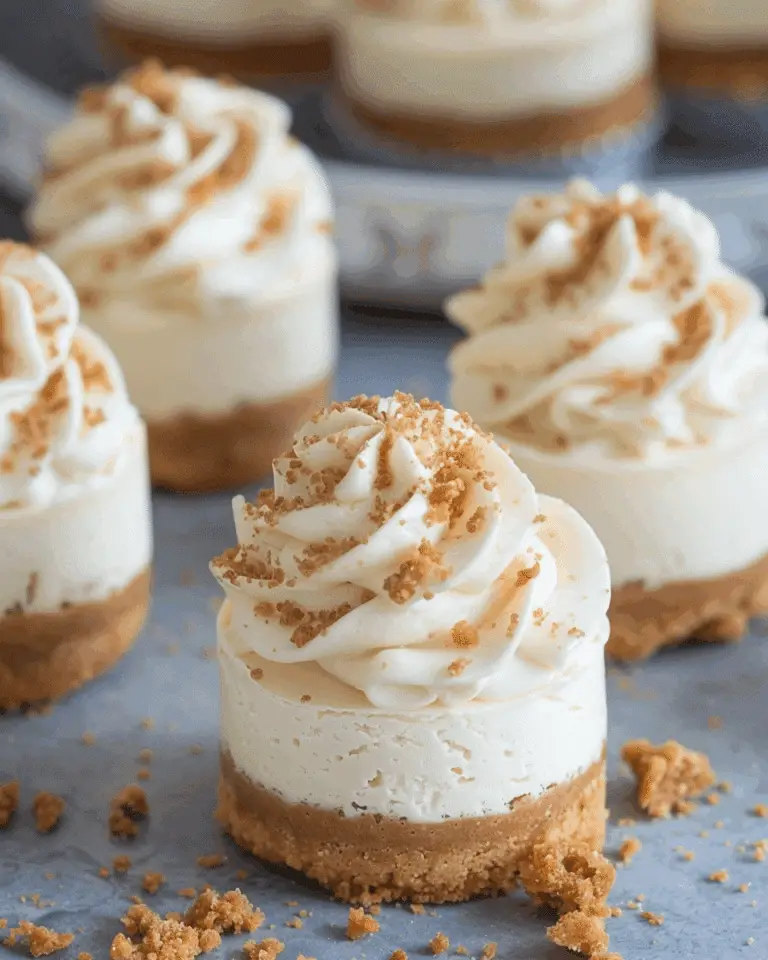 Summer Mini Biscoff Cheesecakes