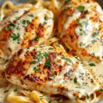 Chicken Fillet in Spicy, Creamy Garlic‑Parmesan Sauce