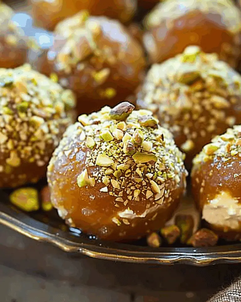 Ricotta Pistachio Honey Bites