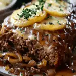Savory French Onion Meatloaf with Melted Swiss, Crockpot Style