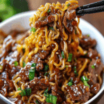 Sticky Beef Noodles