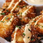 Golden Crispy Chicken Parmesan Bites with Garlic Aioli
