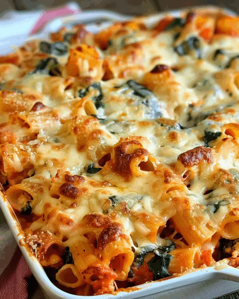 Baked Pasta with Ricotta and Spinach