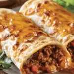 Crispy Beef & Cheese Chimichangas