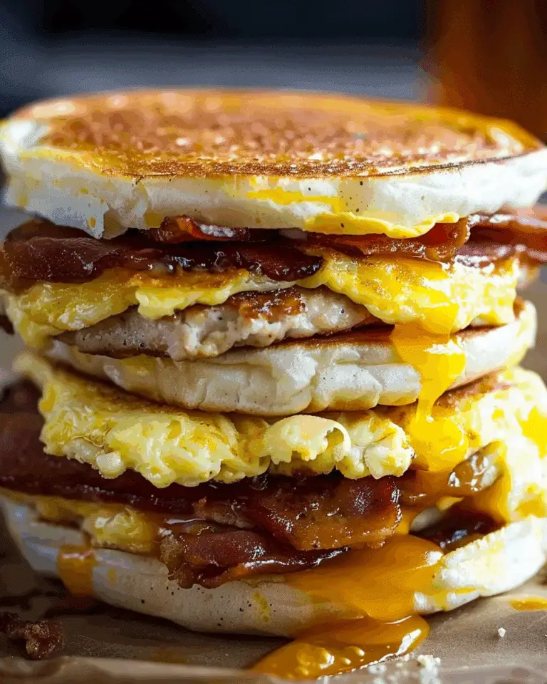 Easy Homemade McGriddle Breakfast Sandwiches