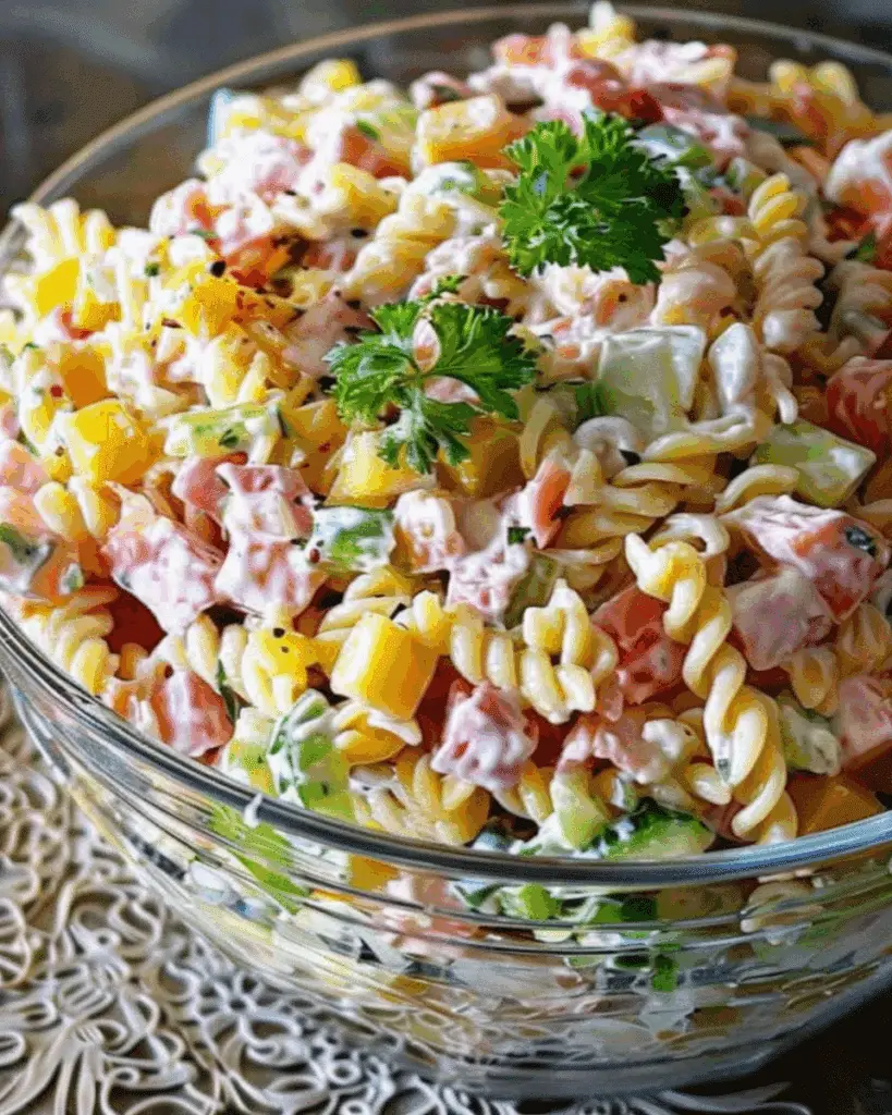 Layered Pasta Salad