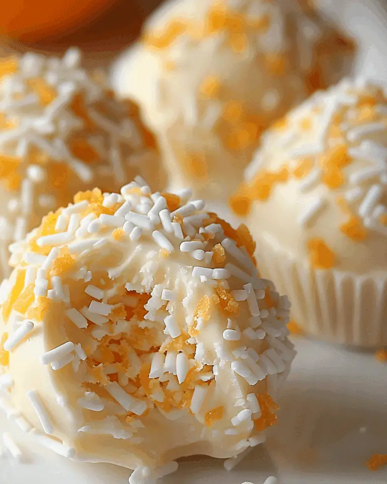 No-Bake Orange Creamsicle Truffles