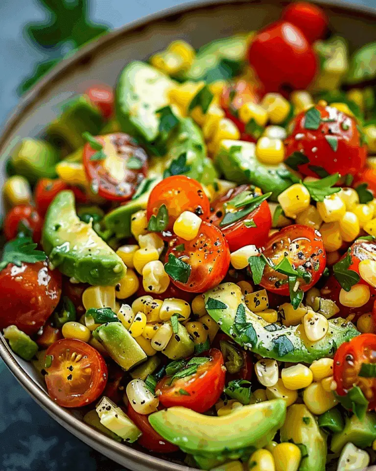 Avocado Corn Tomato Salad