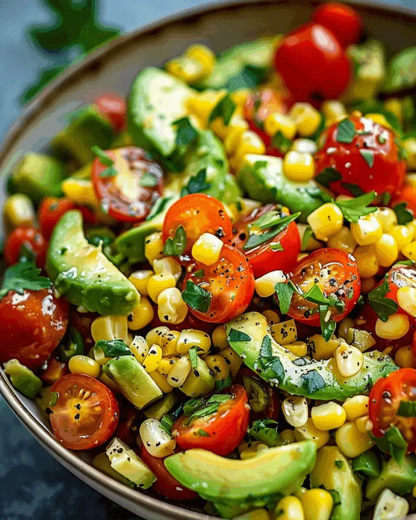 Avocado Corn Tomato Salad