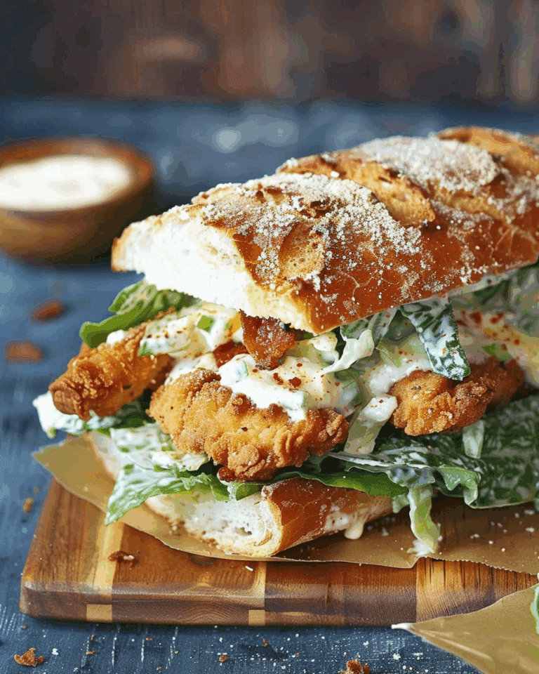 Crispy Chicken Caesar Sandwich