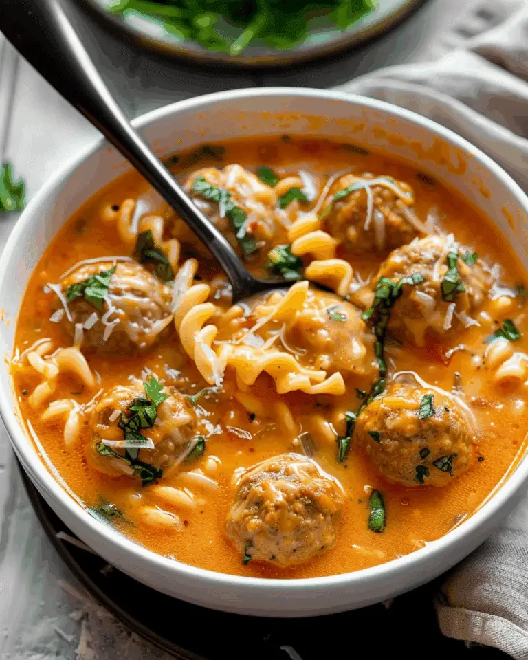 Creamy Italian Meatball Soup Recipe