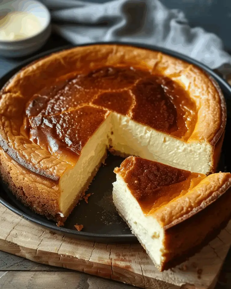Loaf Pan Basque Cheesecake