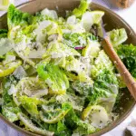 5‑Minute Lemon Parmesan Lettuce Salad