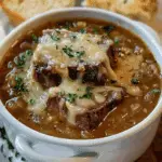 French Onion Beef Short Rib Soup