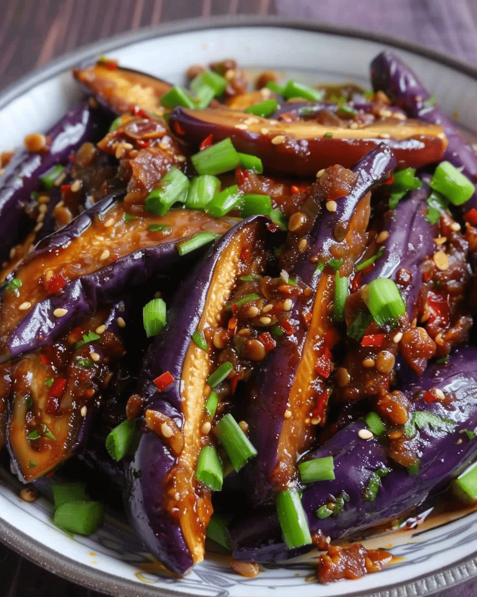 Spicy Szechuan Eggplant All Cooked Up