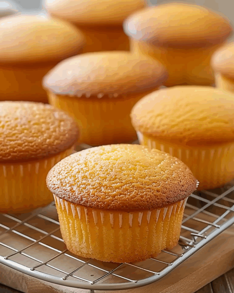 Japanese Castella Cupcakes Recipe