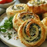 Spinach & Feta Pastry Rolls