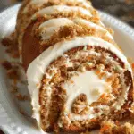 Carrot Cake Roll with Cream Cheese Frosting Filling