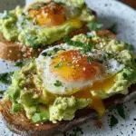 Creamy Avocado & Fluffy Egg Toasts