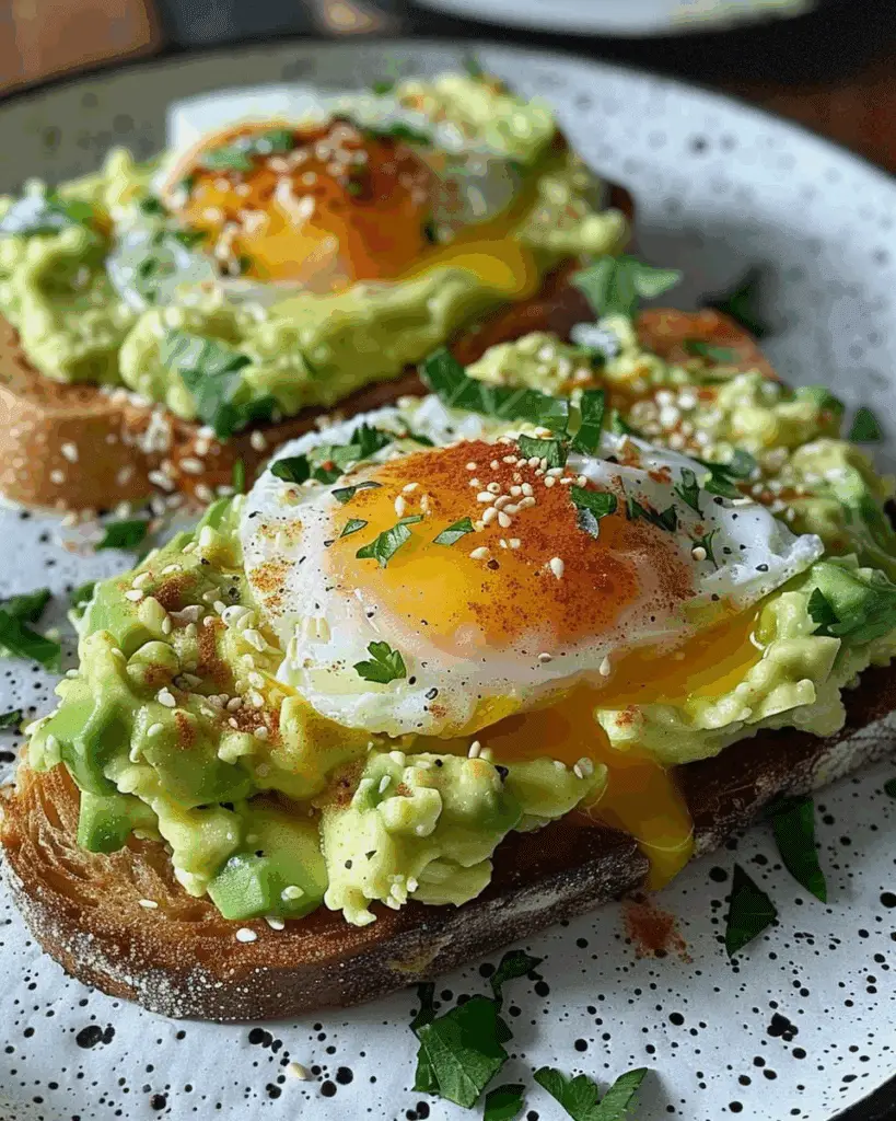 Creamy Avocado & Fluffy Egg Toasts