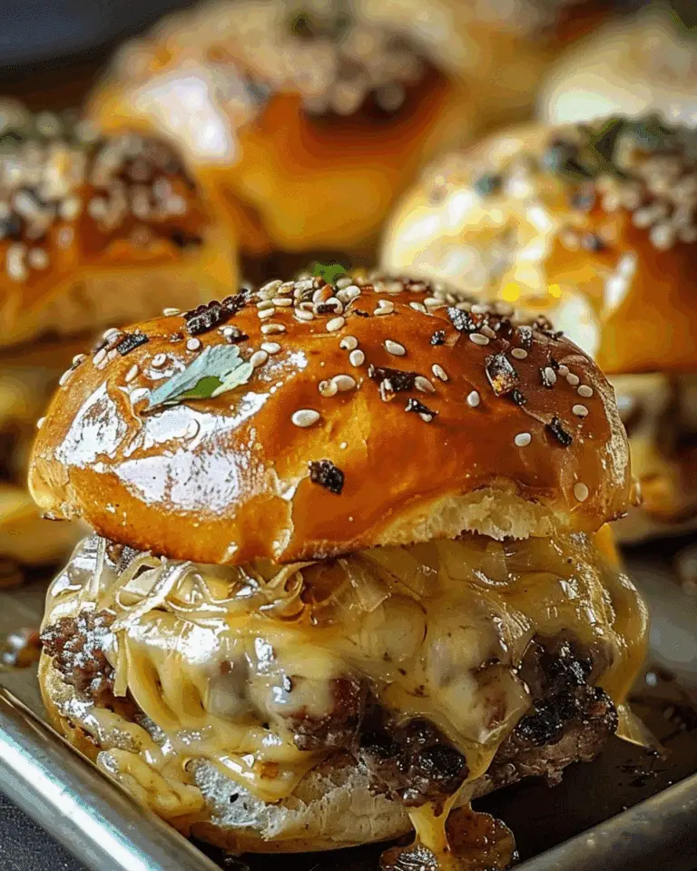 Cheesy Beef Sliders