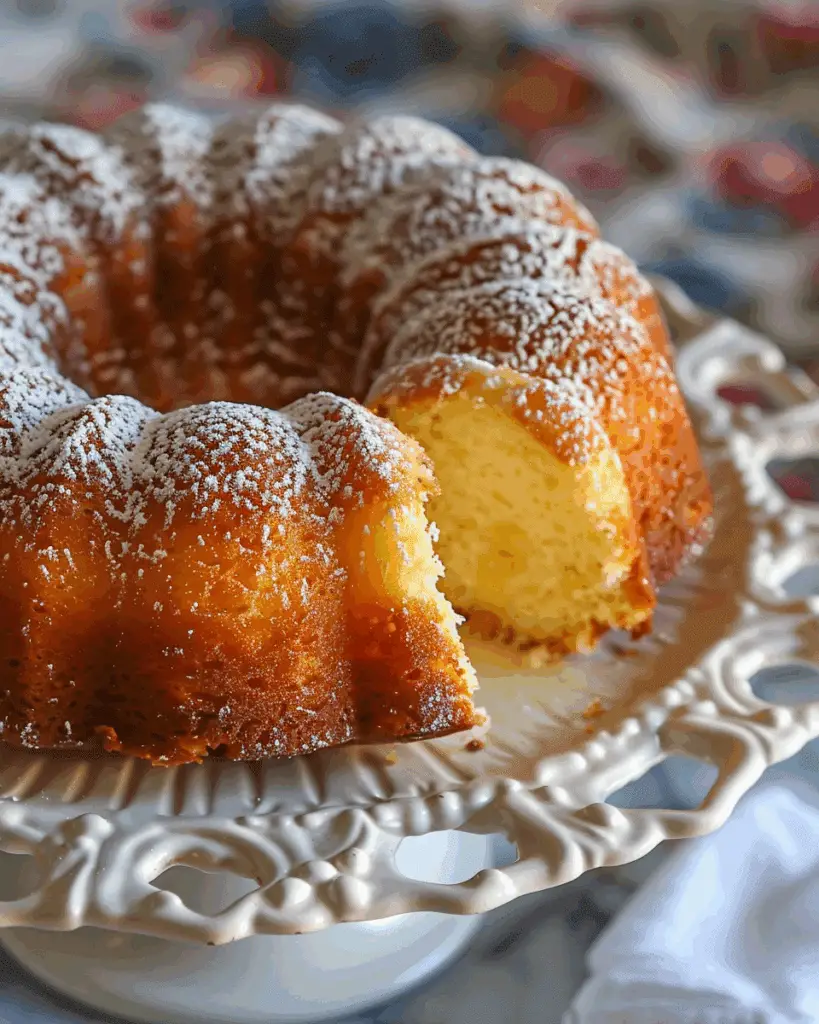 Southern Peach Buttermilk Pound Cake